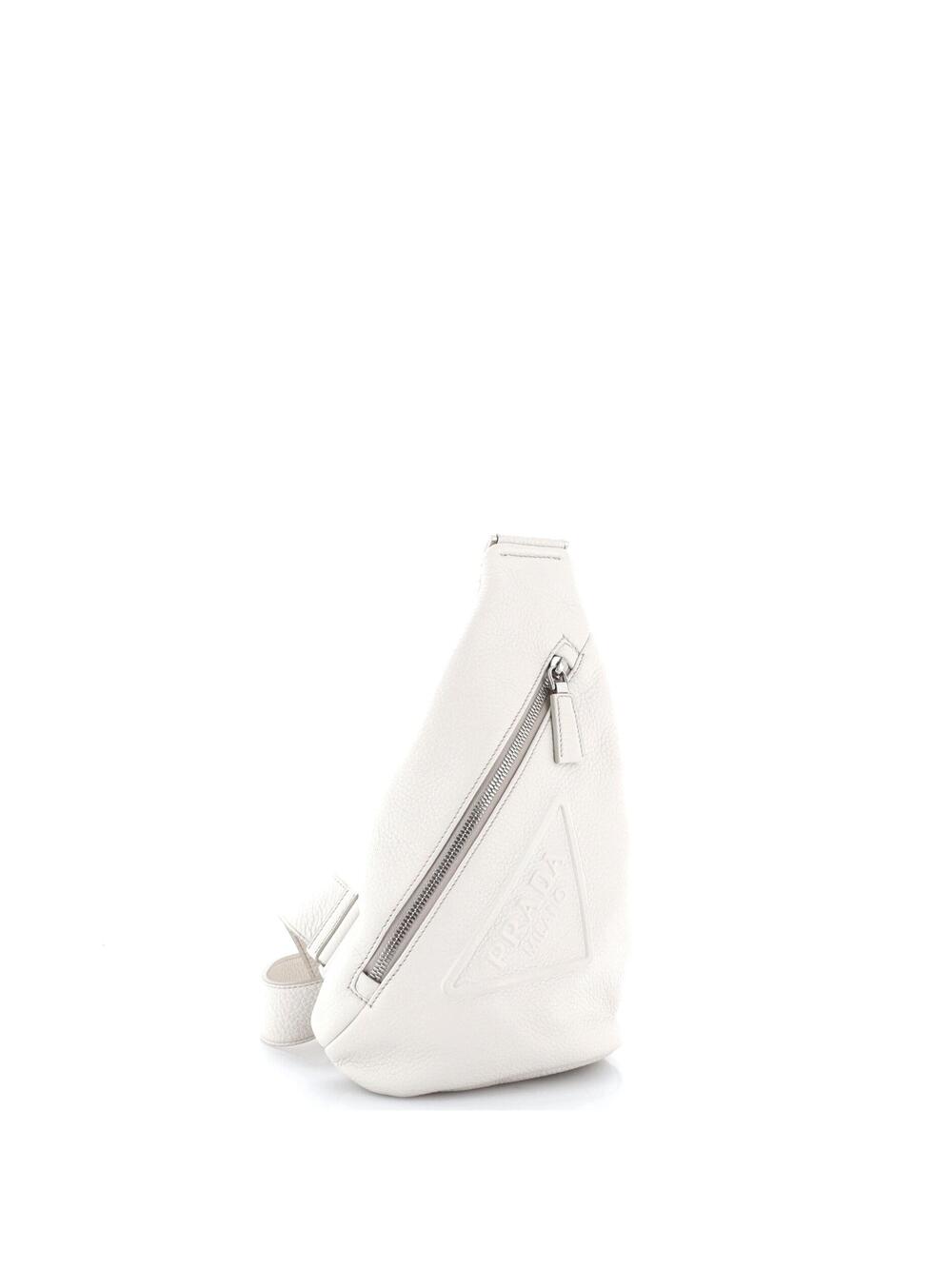 Prada Triangle Logo Sling Bag Leather #377406P11B